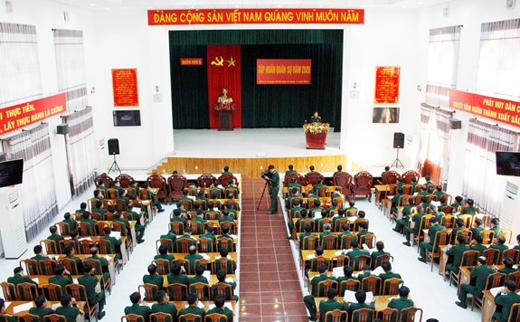 Quang cảnh lớp tập huấn.